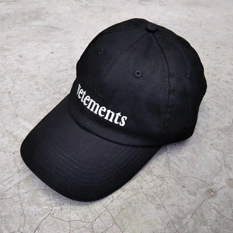 

2021 New Streetwear Embroidery Baseball Caps Men Women 1:1 Casual Vtm Hat High Quality Vetements Cap R9dn