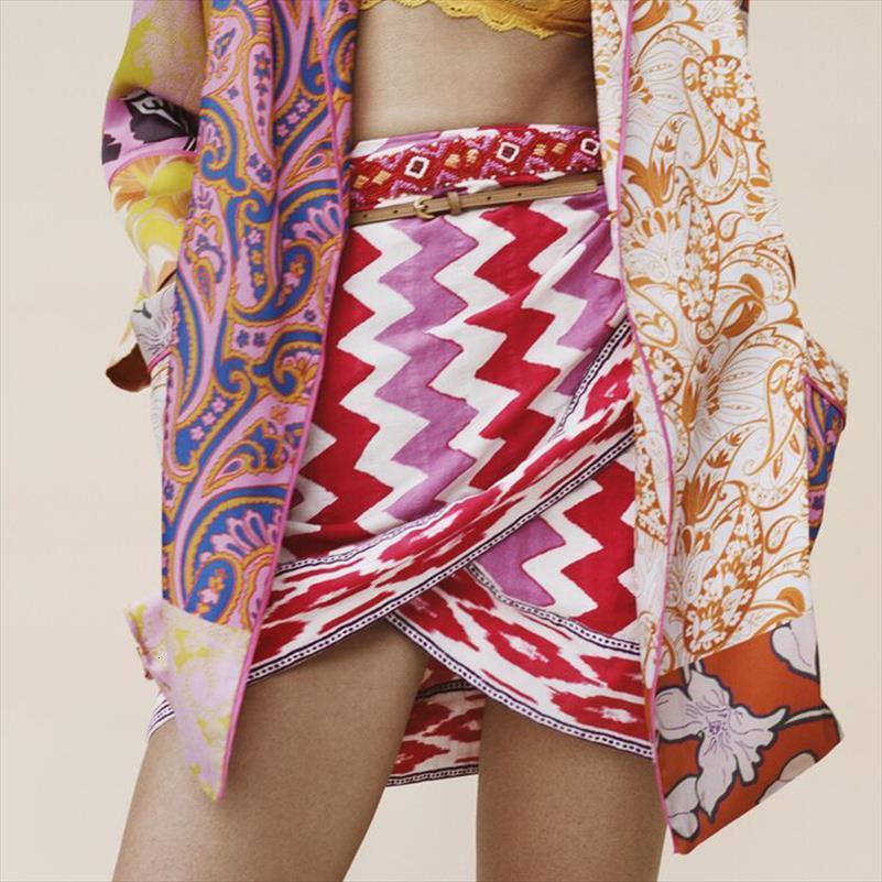 

fashion casual striped printed women skirts elegant lace up irregular summer mini ladies, Black