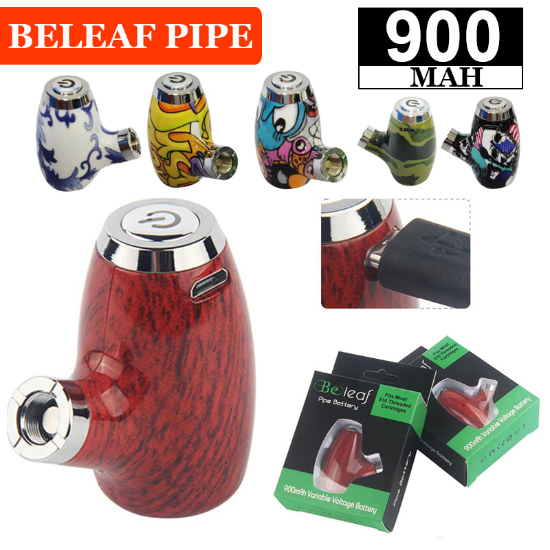 

Beleaf E Pipes Preheat Battery Kit 900 mAh 510 Thread Variable Voltage eCig Vaporizer Mech Mod Cigars Vape Cartridge