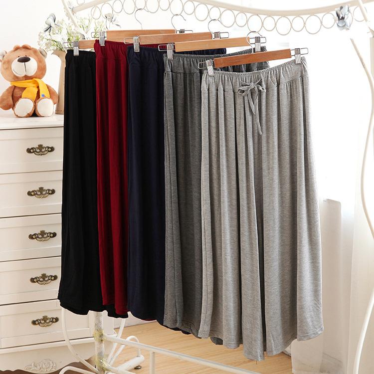 

Women's Pants & Capris Women Stacked Leggings Iamty Plus Size Clothing For Clothes Modal Ankle-Length Spring/Autumn Casual Loose, Black;white