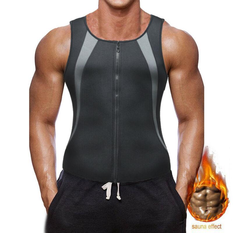 

Men' Tank Tops Summer Men Body Shaper Slimming Tight Vest Elastic Sculpting Waist Trainer Corset Trainning Sportswear Fitness Tanks, White;black