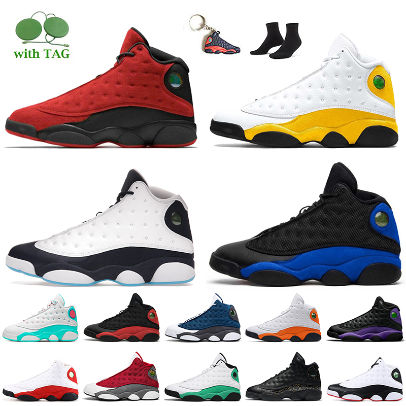 

Fashion Jordan 13 Air Retro 13s Women Mens Boots Snow Winter Sports Shoes Jumpman Trainers Obsidian University Gold Del Sol Reverse Bred Hyper Royal Flint Sneakers, B45 bred 36-47