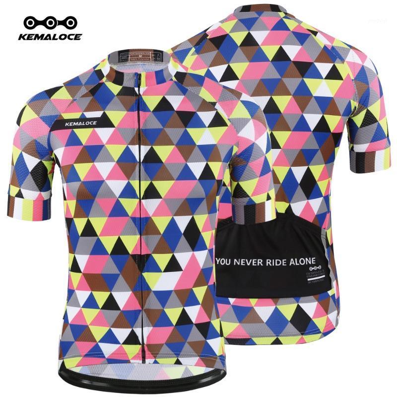 

Racing Jackets KEMALOCE Men Cycling Jersey Yellow Fluorescent High Visibility Bike Bicycle T Shirts Fit Anti Wrinkle Colorful Cycle Top1, Sj-040