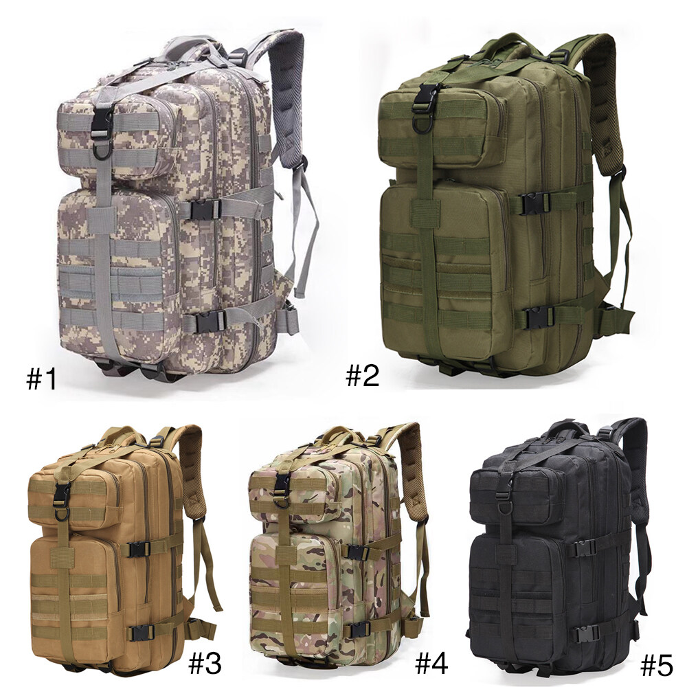 

25/35L 800D OXFORD LARGE CAPACITY MEN TACTICAL BAG 3P SOFTBACK OUTDOOR WATERPROOF BUG RUCKSACK HIKING CAMPING Backpack travel