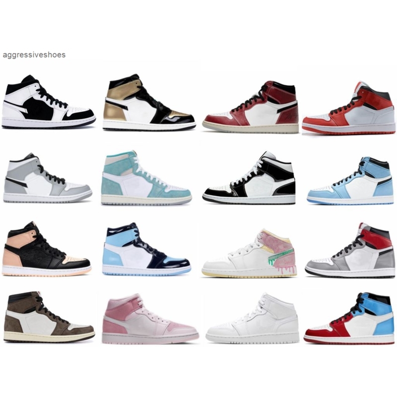 

1 University Blue Hyper Royal Twist Chicago Basketball Shoes 1s Milan Digital Pink Quartz Fragment Pollen UNC Patent Bred Toe Court Purple, 49