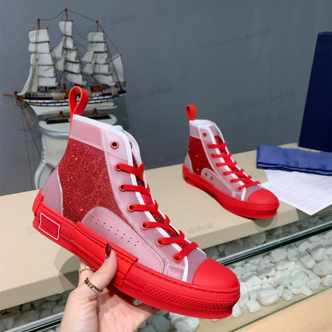 

New 2021 Top Quality B 23 Men Womens Casual Shoes B23 Oblique Technology Outdoor Luxury Designers Canvas Sneaker Fashion Platform Flat Breat, Black