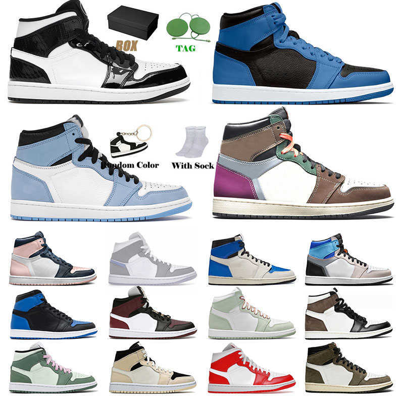 

Jordan1s With Box Air Jordan 1 Basketball Shoes Mens Retro Jumpman Dark Marina Blue Jorden 1s High OG University Mocha White Off Mid Carbon, A13 prototype 36-46