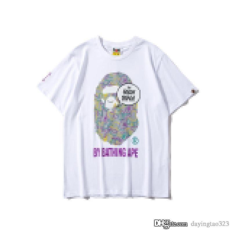 

A Bathing Ape White Colorful Rectangle Ape Head Shirt Size 3XL Large, Black