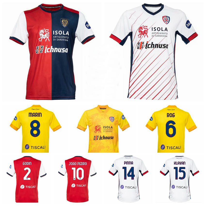 

2020 21 Soccer Cagliari Calcio Jersey 9 SIMEONE 10 JOAO PEDRO 2 GODIN 22 LYKOGIANNIS 44 NAINGGOLAN PELLEGRINI CIGARINI Football Shirt Kits, Red