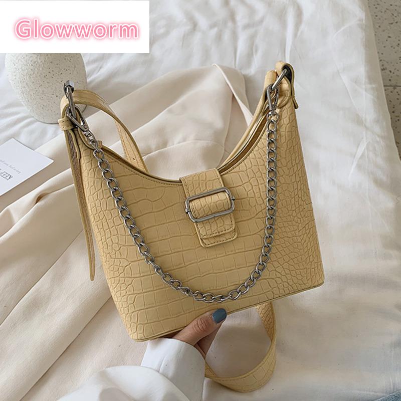 

Female Alligator Pu Leather Crossbody Bags For Women Tote 2021 Shoulder Messenger Bag Ladies Hand Sling Luxury Handbags Designer, Black