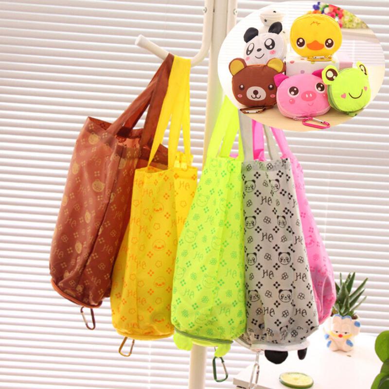 

Shopping Bags 2021 Style Fashion Recycle Storage Grocery Foldable Handy Reusable Tote Cute Tassel, Brown