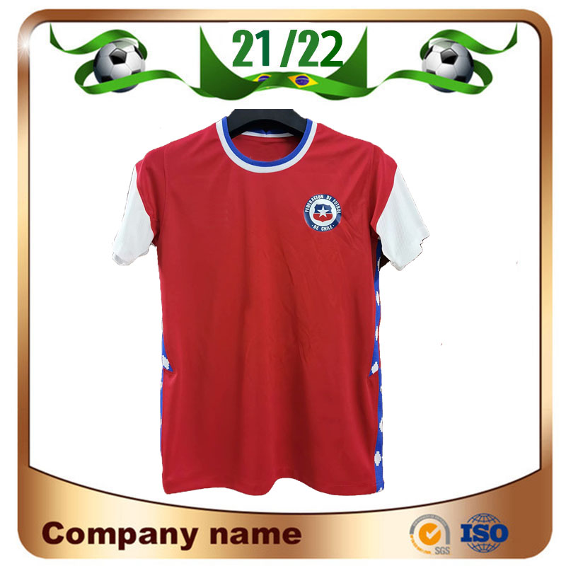 

2021 Chile Soccer Jersey 21/22 Away Short sleeve Shirt #7 ALEXIS #8 VIDAL #10 VALDIVIA 17 MEDEL Football uniforms, Home red