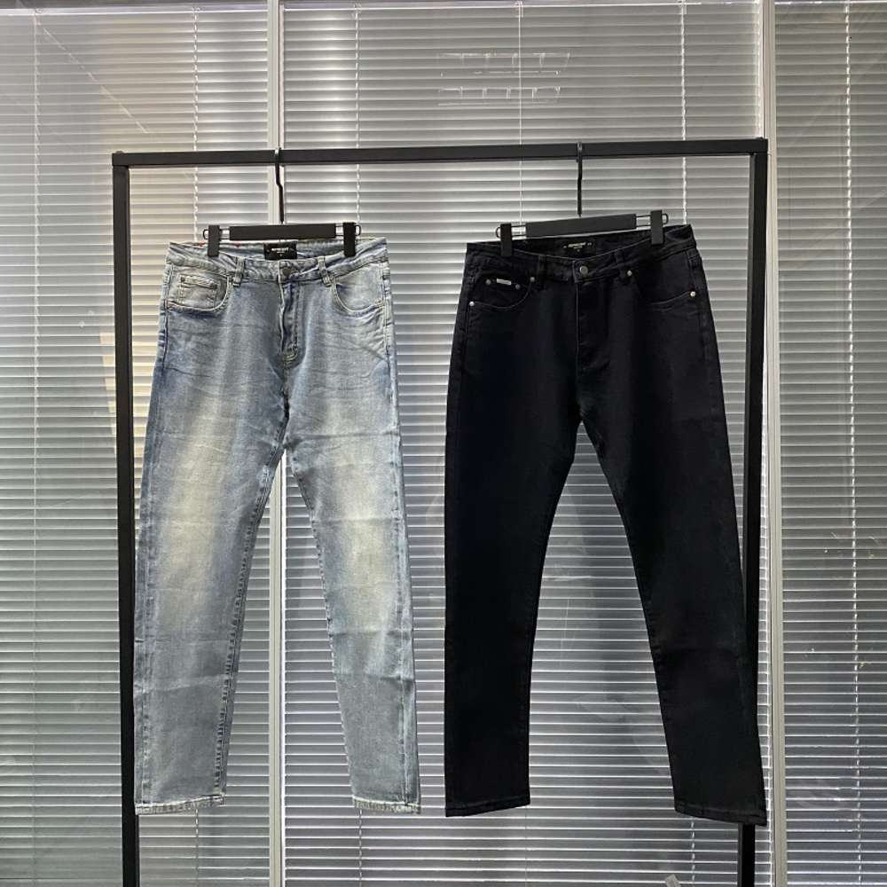 

Mens Jeans Fashion Represent Elastic Washed Retro Straight Jeans Blue Black Fashion Denim Pants Motorcycle Pants