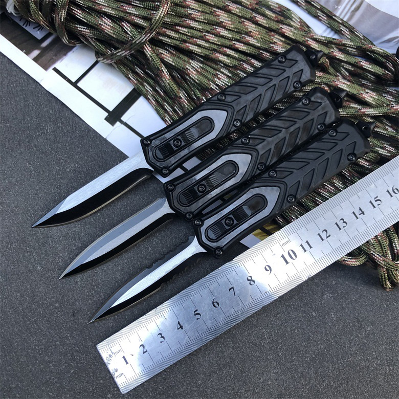 

BENCHMADE BN133 Automatic knife 440C Blade Zinc aluminum alloy + carbon fiber Handle Camping outdoor self-defense life-saving knives EDC Tool