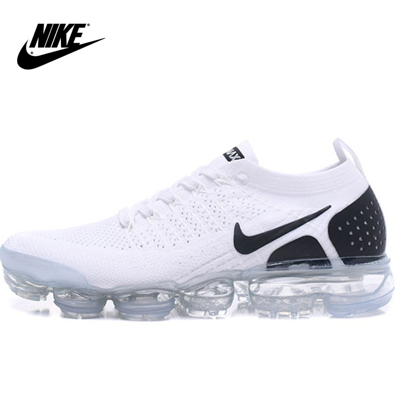 

Nike Air Vapormax 2.0 Flyknit Cushion Fly Running Shoes White Pure Platinum Obsidian Triple Black Moc Oreo Maxes Mens Trainers Womens Sports Sneakers Zapatos, 10