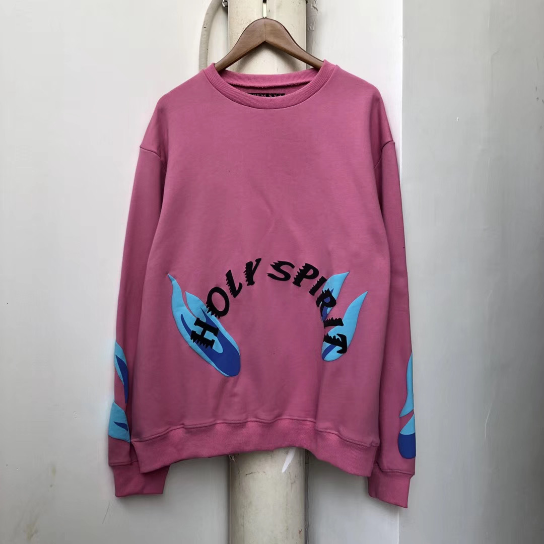 

2021 New Fw Top Quality Cpfm Kanye West Pink Sweatshirts Women Sunday Service Holy Spirit Round Neck Hoodie Pullovers Men Yqkh, Beige