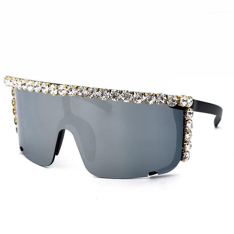 

Fashion Rhinestone Goggles Women/Men Vintage Sunglasses Female/Male Over Sized Colorful Sun Glasses Ladies Luxury Retro Shades