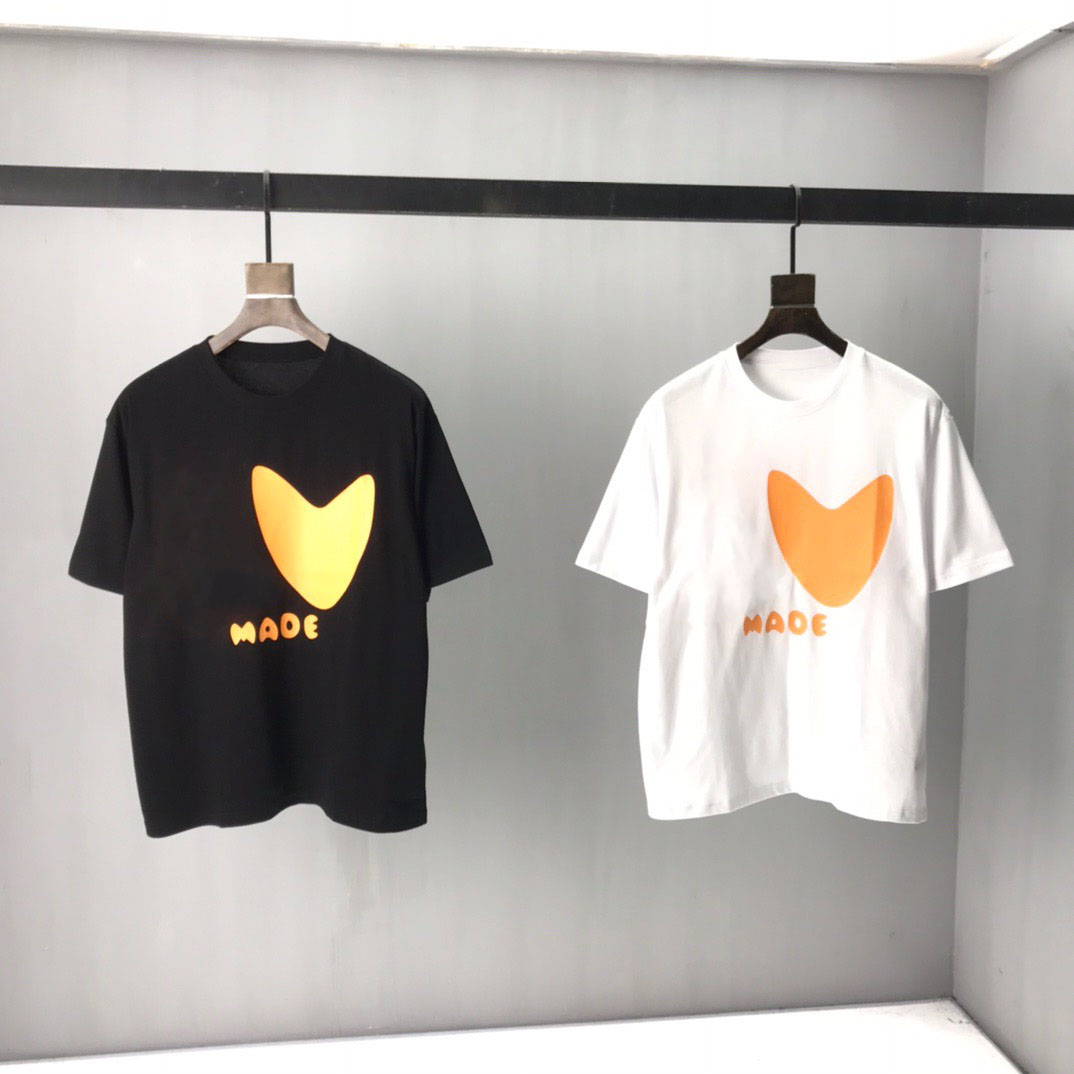 

2021ss spring and summer new high grade cotton printing short sleeve round neck panel T-Shirt Size: m-l-xl-xxl-xxxl Color: black white cce3v