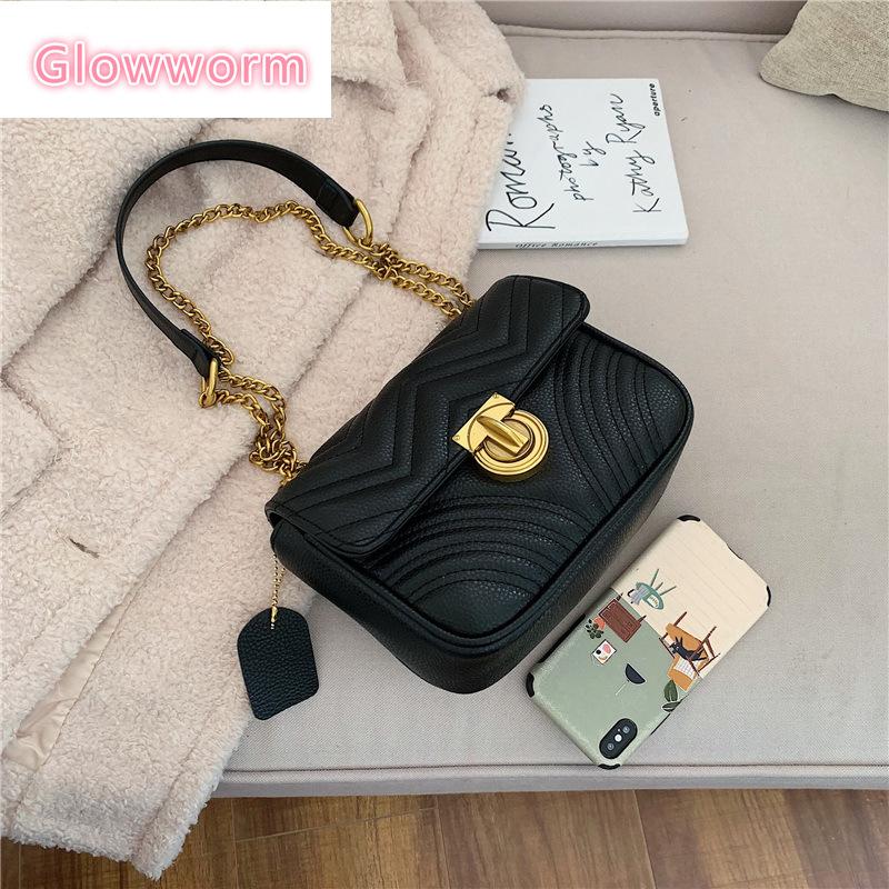

Female Crossbody Bags For Women 2021 Lattice Pu Leather Luxury Handbags Designer Sac A Main Ladies Hand Shoulder Messenger Bag, Black