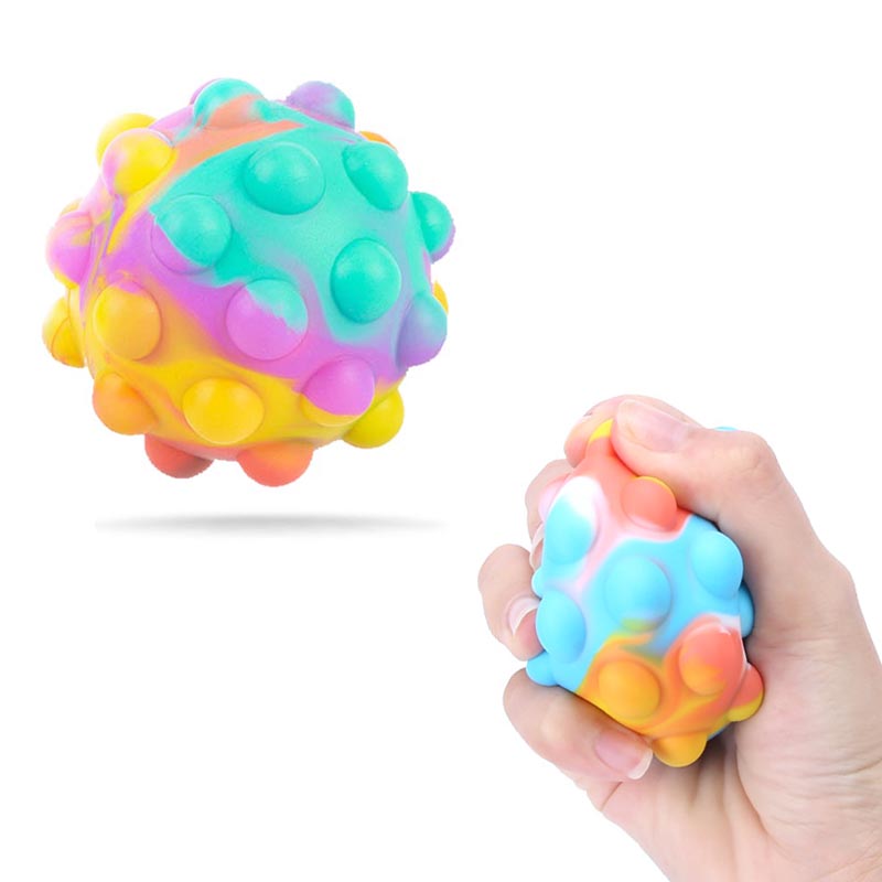 

7 Styles Popping 3D Fidget Toys Ball New Gameplay Anti Stress Kawaii Pop Figet Kids 3D Fidget Toys Ball Kid Gift