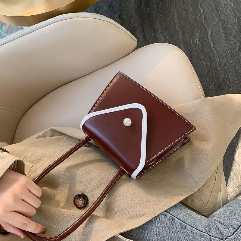 

Wanghong small bag women's 2021 new Korean versatile texture Messenger Bag Fashion Handbag small square, Black