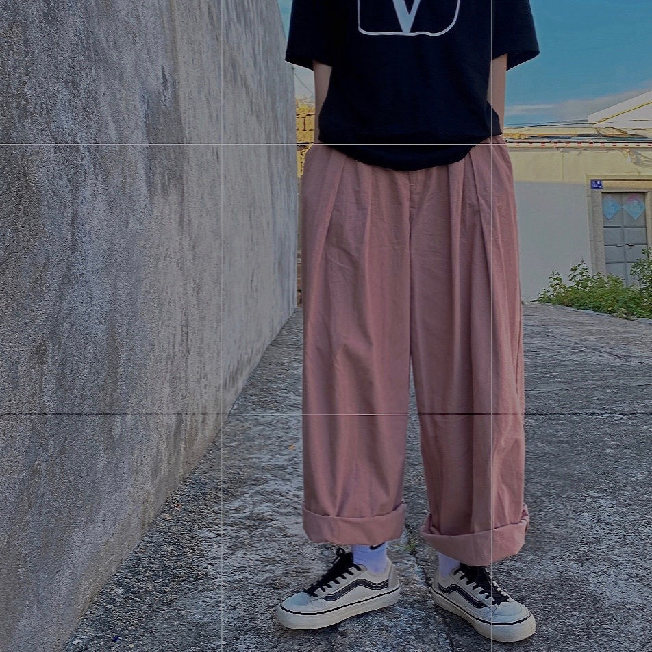 

2021 Men's New Loose Drawstring Haren Cargo Baggy Casual Pants Streetwear Fashion Trend Trousers Black/pink Sweatpants 4d2r