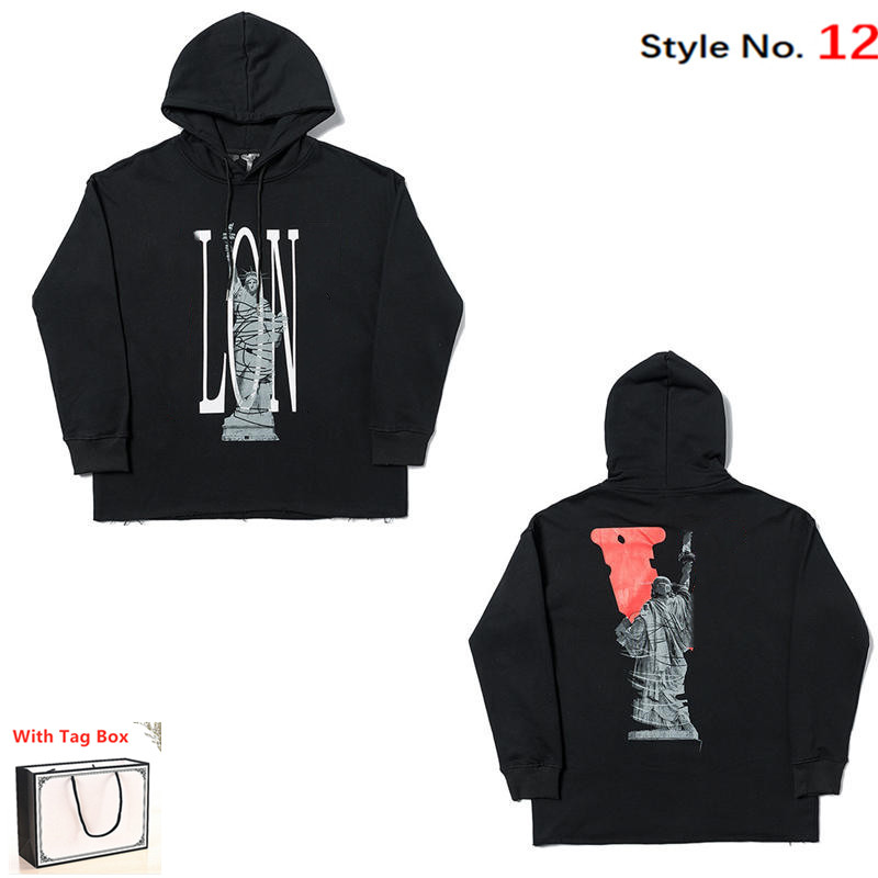 

High Quality Mens Hoodie Womens Sweatshirt Cotton Tops with Labels Hip Hop Letters Printed Long Sleeves with Tote bag, Black