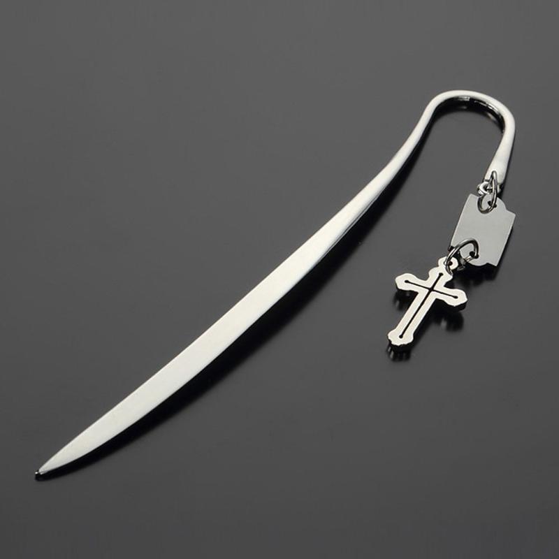 

Bookmark Retro Vintage Cross Pendant Bookmarks Metal Alloy Document Book Mark Letter Opener Personalised Gift Bible Accessories