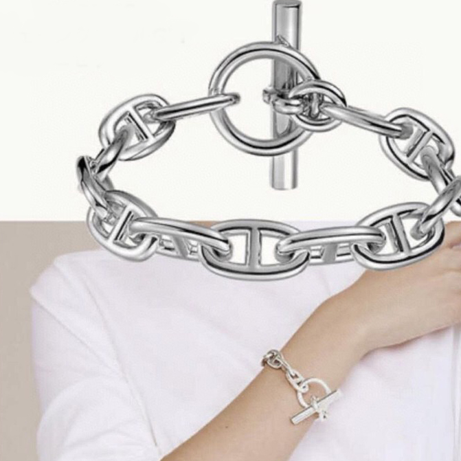 

Chains Mens Bracelets Chain women Designers Bracelet messika Jewelry Bijoux De CrÃ©ateurs De Luxe Femmes Bracelets Pour Hommes new 20121701L, Black