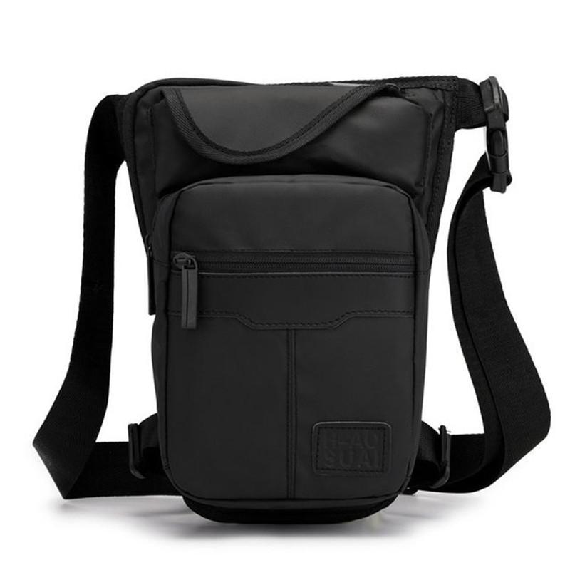 

Waist Bags LJ ZULAWU Waterproof Men's Leg Bag Pack Fanny Motorcycle Belt Bum Male Hip Purse Pouch Thigh, Black