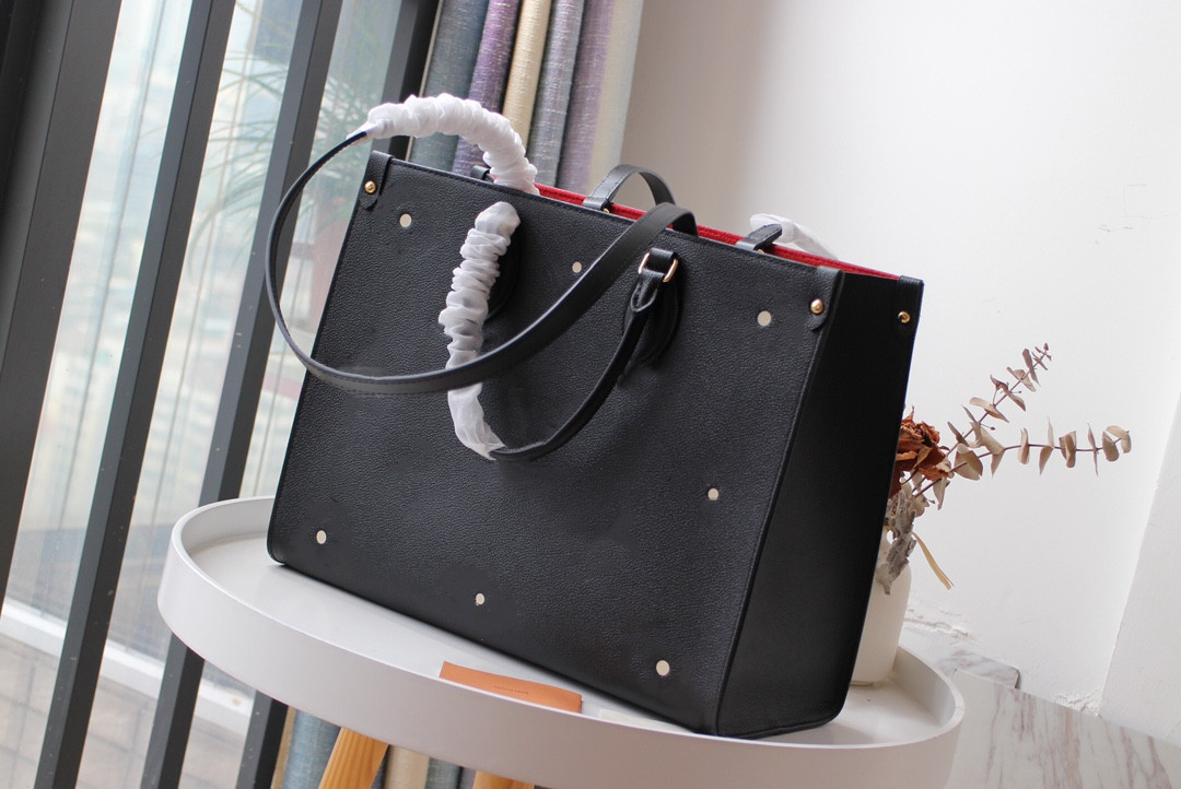 

2021 Women wholesale women's handbag shoulder bags fashion ONTHEGO classic handbags leather embossed large capacity shopping bag
