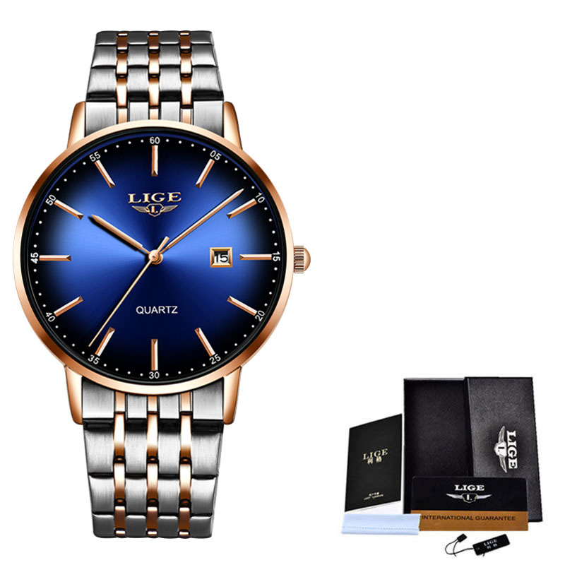 

women watch rose gold steel bracelet women watches Lady Wristwatches Waterproof, Colour 2