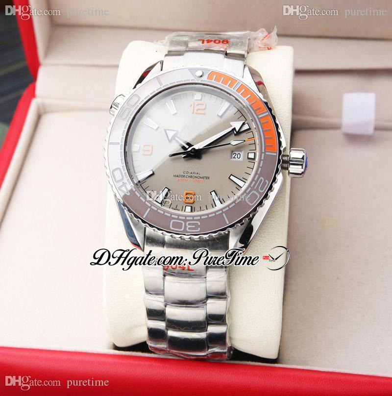 

2021 JHF 600M Miyota 8215 A8800 Automatic Mens Watch 215.90.44.21.99.001 Black Ceramic Bezel Gray Dial 316L Steel Bracelet Puretime I10B2, Customized waterproof service