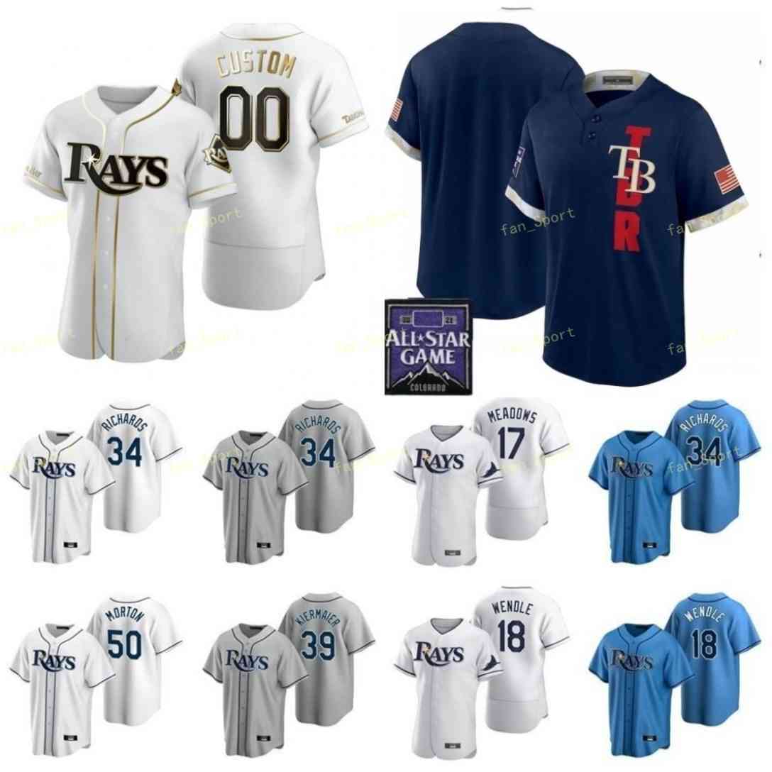 

Men Women Youth 2021 All-Star Game Baseball Jerseys 18 Joey Wendle 37 Matt Wisler 48 Ryan Yarbrough 10 Mike Zunino 62 Shane McCLANAHAN Custom Stitched, Blue;black