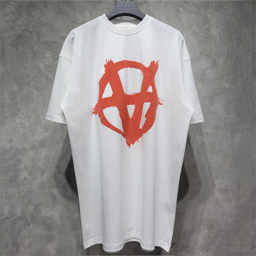 

2021 New Foaming Printing T-shirt Anarchy Postcode Series Vetements Men Women Tops Oversize Vtm Tee 7l6d
