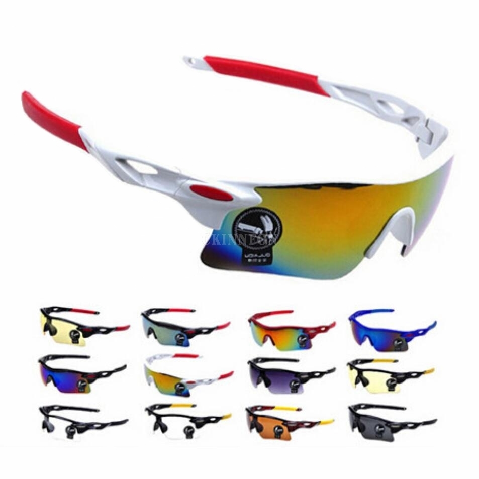 

01 100Pcs/Lot Men Women Cycling Glasses Outdoor Sport Mountain Bike MTB Bicycle Glasses Motorcycle Sunglasses Eyewear, White;black