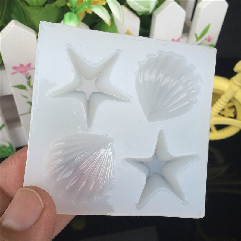 Shell Starfish Silicone Cake Moulds Chocolate Mold Jelly Creative Baked Pudding Jewelry 1221794-image-753417092