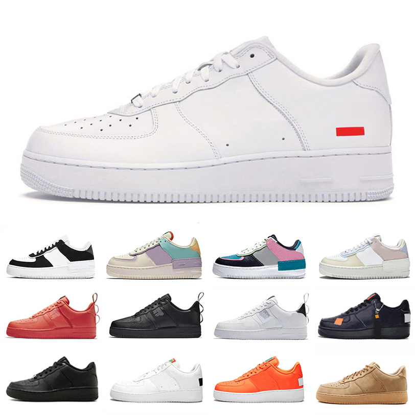 

1 low mens Casual shoes Triple white Classic og utility black red high men platform shoe fashion 1s women trainers sports sneakers, Pay for box