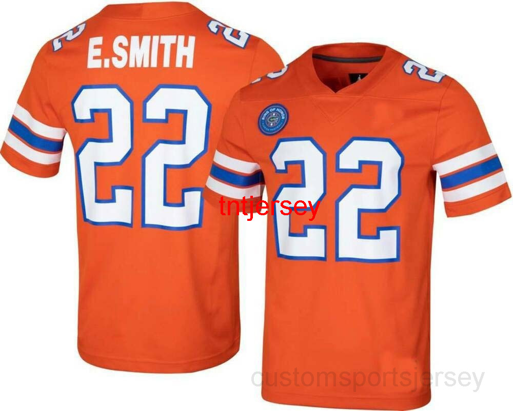 

Cheap Custom Florida Gators Emmitt Smith #22 Orange Ring Of Honor Jersey Stitched Men Women Youth Football Jersey XS-5XL, Black