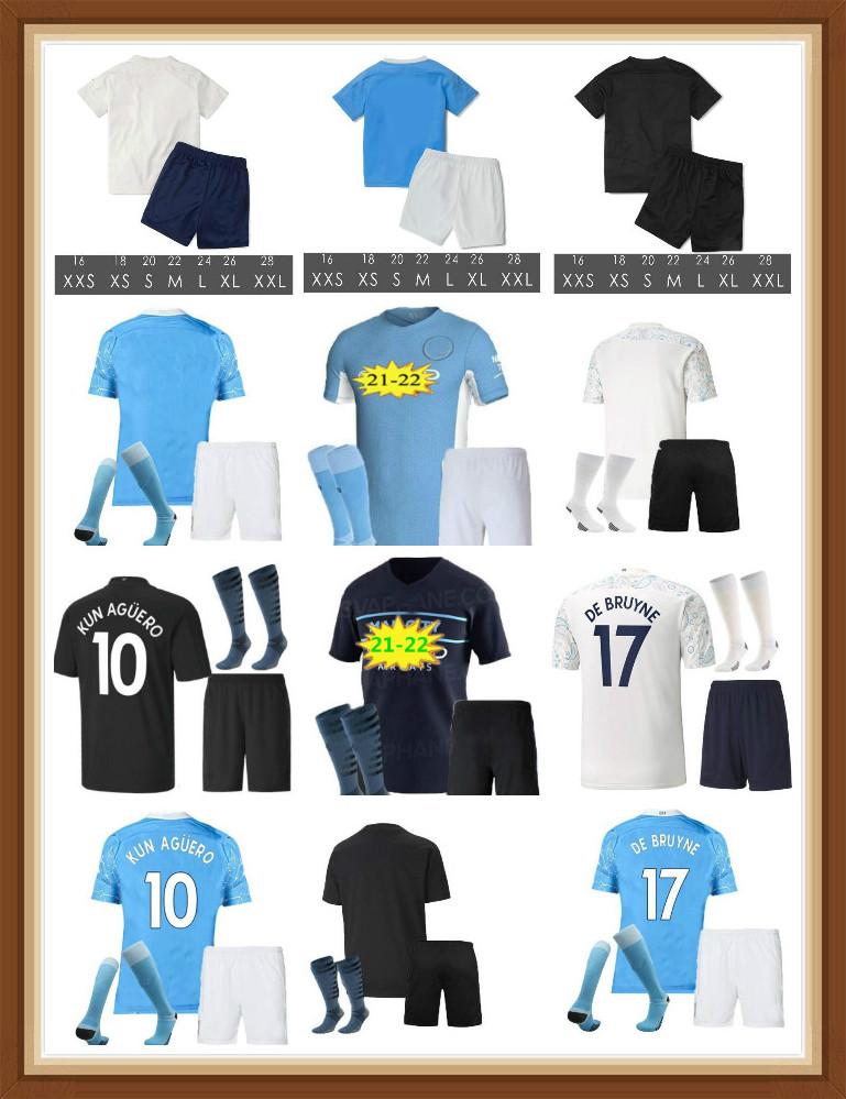 

21 22 city soccer jersey 2021 2022 man STERLING football shirt KUN AGUERO DE BRUYNE GESUS BERNARDO MAHREZ RODRIGO men kids kits, Black;yellow