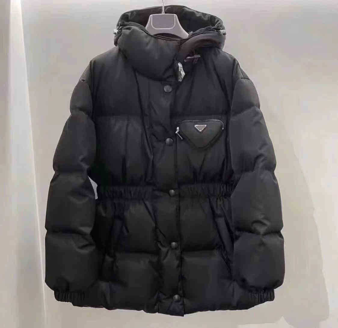 

21FW Women Jacket coatss Down Denim Terry Parkas Top Quality Lady Coat Womens Blazers Triangle Budge Winter Thick Coats Long Sleeves, Make up for price