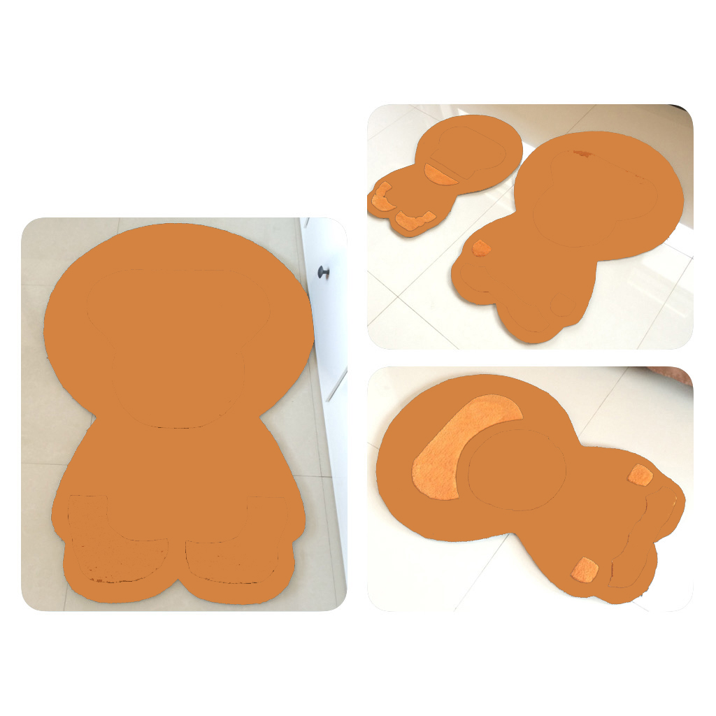 

App Carpet Living Room Rug Sofa Monkey Floor Mat Bedroom Bedside Handmade Thickened Carpets