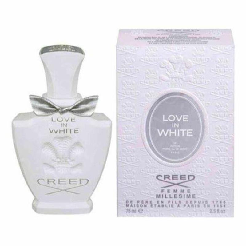 

Newest 75ml Creed Love in White Perfume Men Women Unisex Fragrances Eau De Parfum Millesime Spray 2.5fl.oz Long Lasting Smell Cologne High Quality Fast delivery