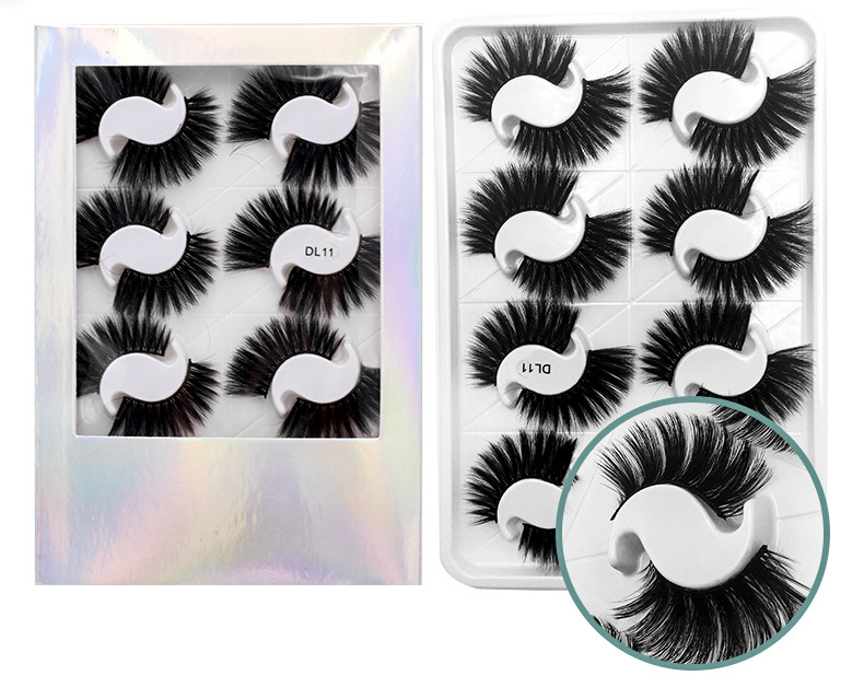 

Hand Made Reusable Crisscross 8 Pairs 3D False Eyelashes Extensions Set Soft & Vivid Thick Natural Fake Lashes Eyes Makeup Accessory East To Wear 14 Models