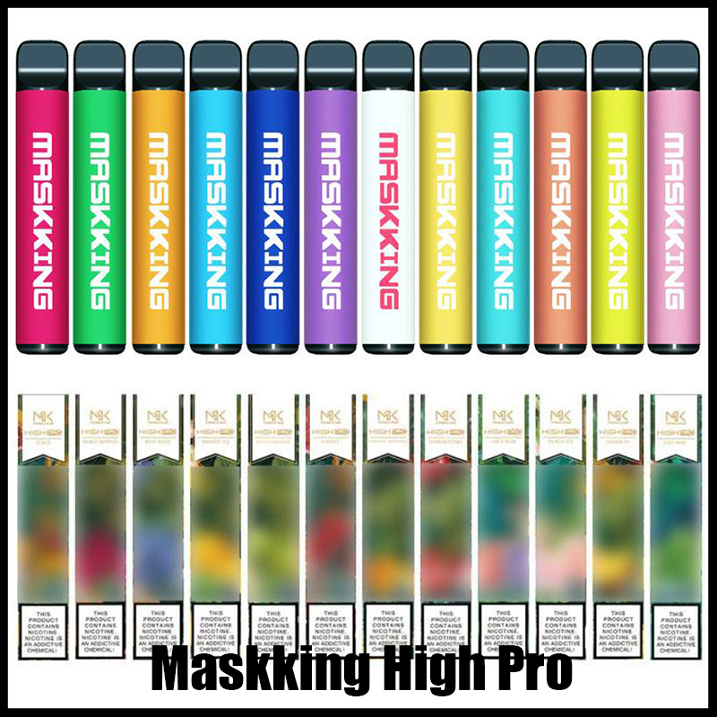 

Maskking High Pro Disposable Vape Pen Pod Device starter Kit MK e cigarette 1000 puffs Russsian/English verion Air Bar BANG XXL PUFF