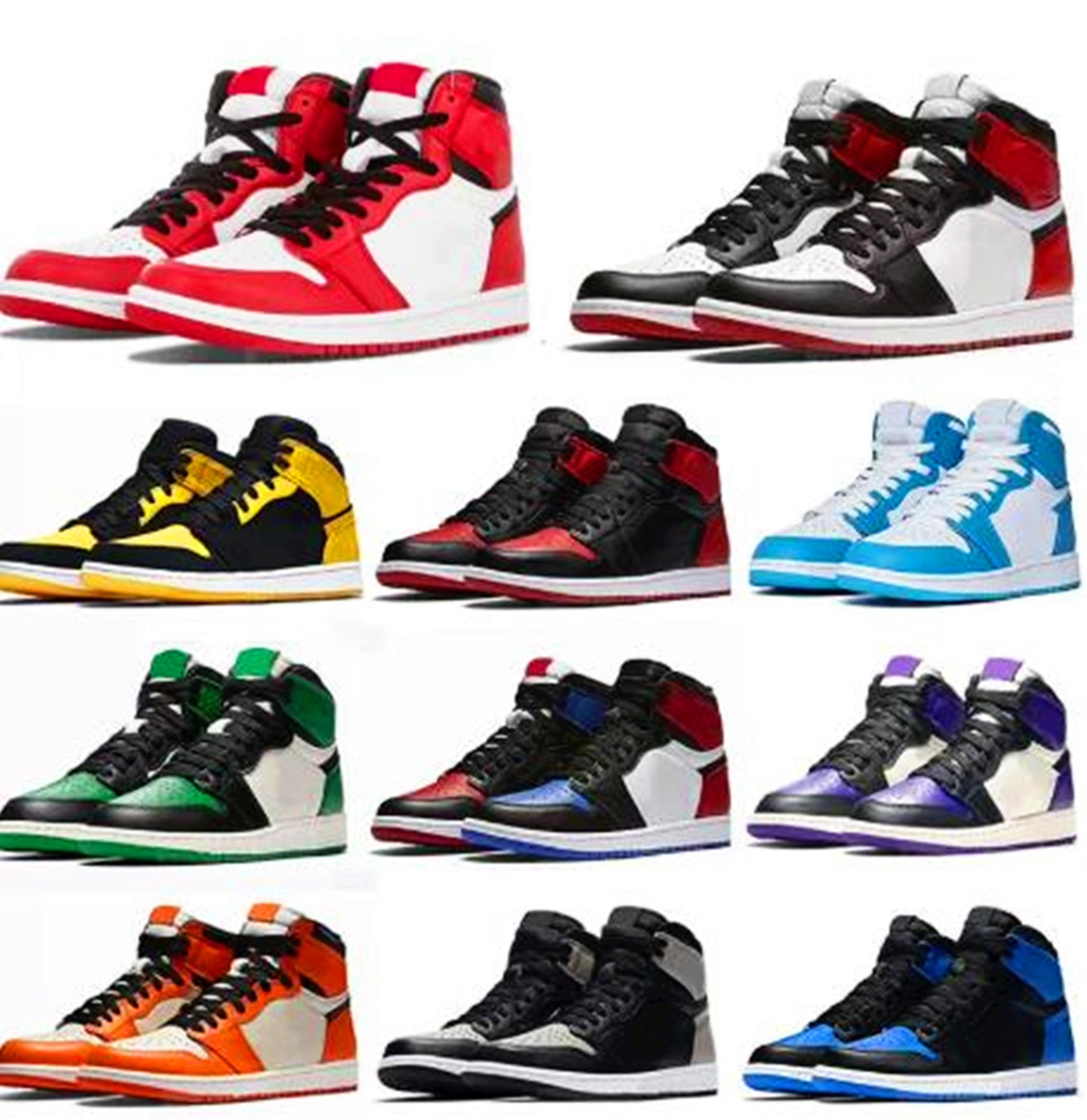 

top quality air 1 shoes men women basketball 1s sneakers basket retro jordons jorden jorden1s jordens tstravis hyper royal university blue dark unc AJ trainers, Select shoe size