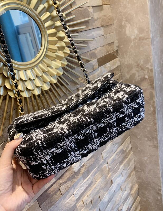 

Crossbody Preparation Wallet Women Houndstooth Bag Style Quality Patchwork Chain Color High Bag Cloth Tweed Rllfb Fashion Winter Flap P Kxiv, Brown;gray