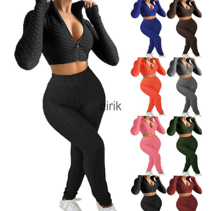 

Women Joggers Two Piece Pieces Pants Set Sling Zipper Up Tracksuits Sets Pink Outfits Sport fitness Jogger Suits Tank Top Shorts, S8404;mix colors or remarks