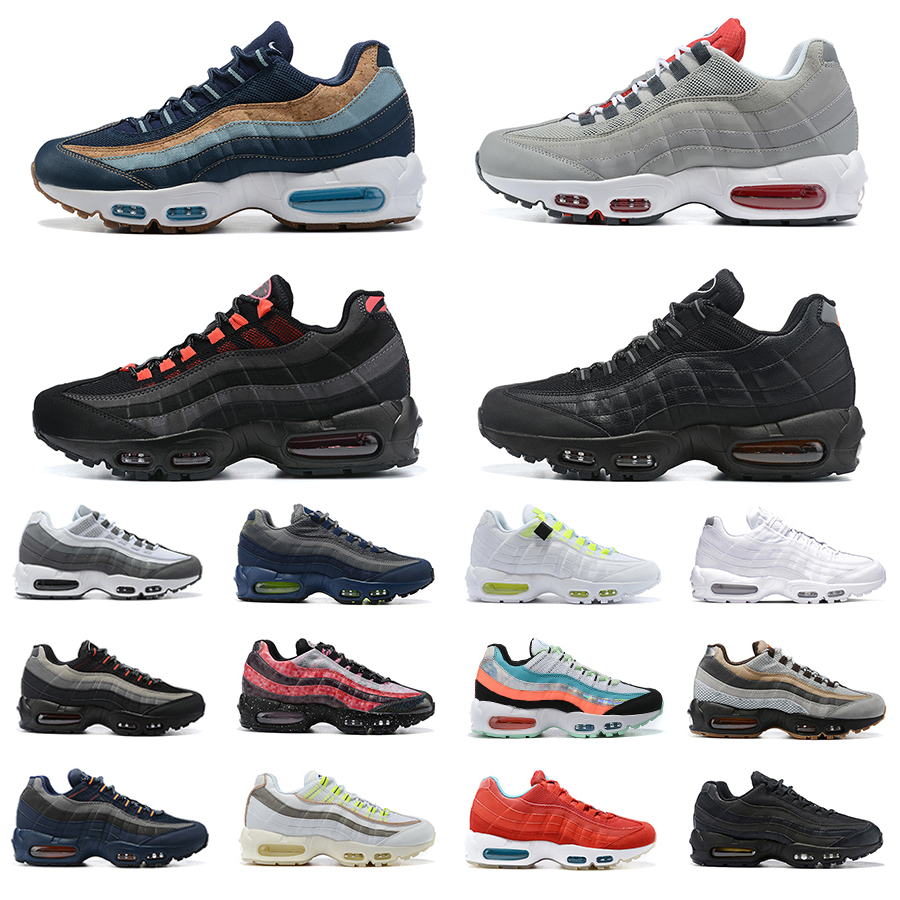 

men women running shoes 95 Hyper red black nsw triple black white Plum Chalk OG Neon Plant Color Multicolor Yellow Grey USA mens trainers outdoor sports sneakers, Item#27