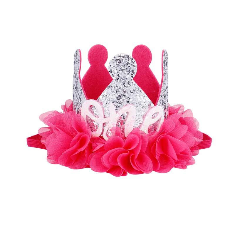

Hair Accessories Oaoleer Birthday Caps Flower Crown Hat Born Baby Headband Party Decorations Princess